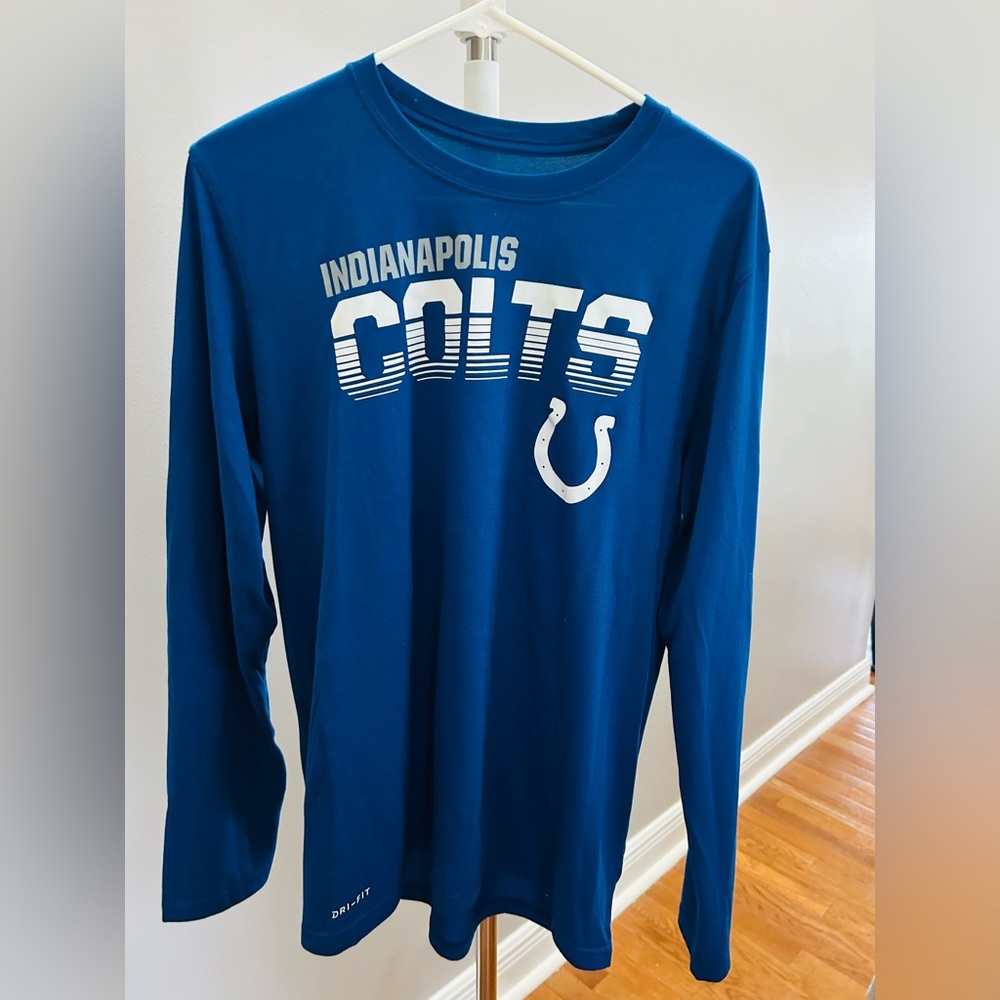 Men’s Indianapolis Colts Blue Long Sleeve Shirt